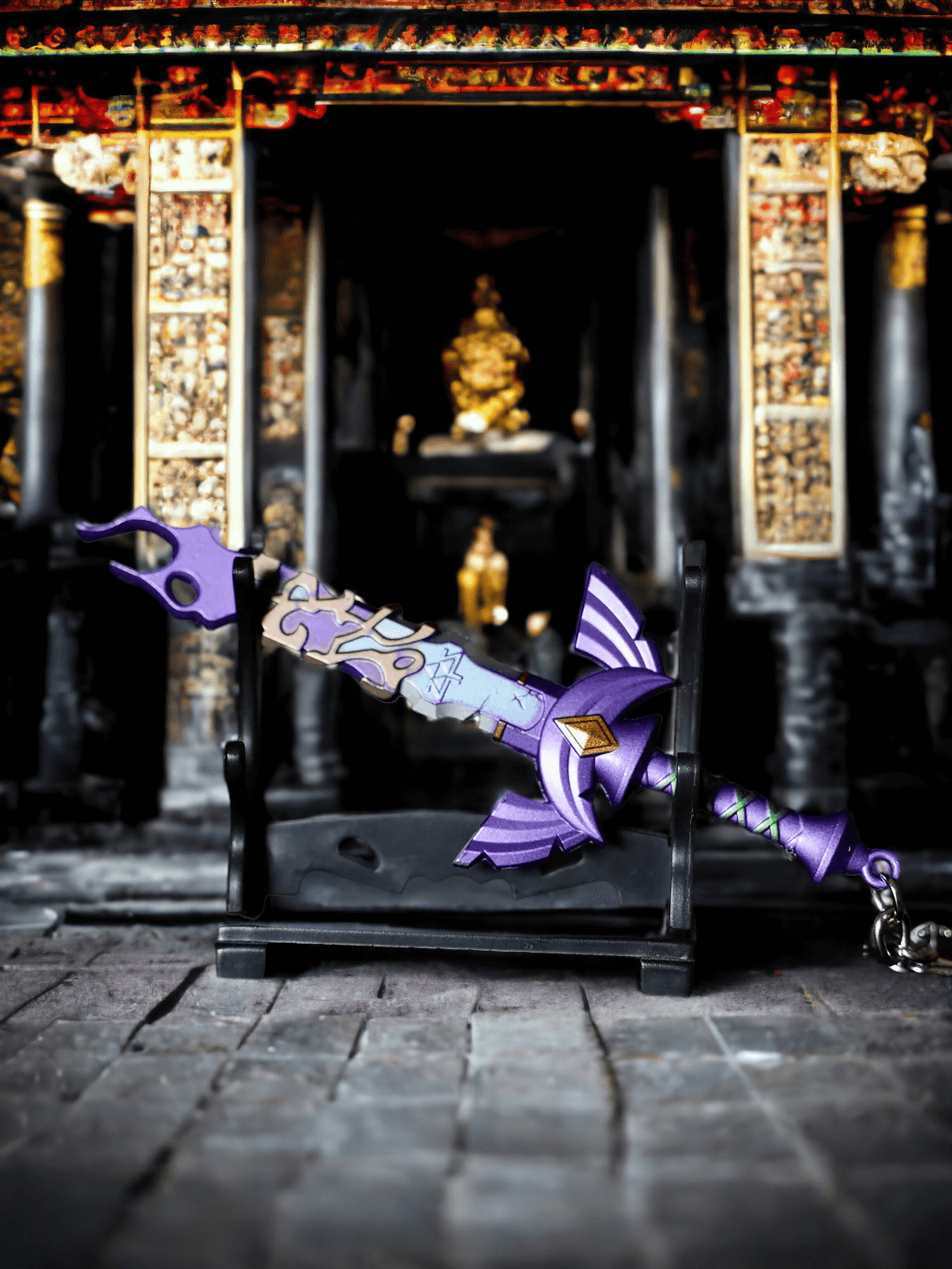 Katana Keychains Mini Katanas Collectible Swords Legend of Zelda Master Sword Decayed