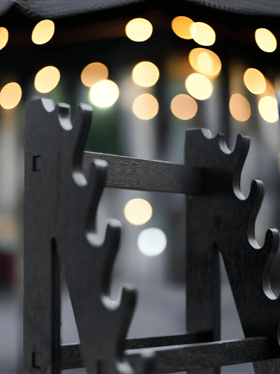 8-Layer Wooden Display Stand | Stealth Black