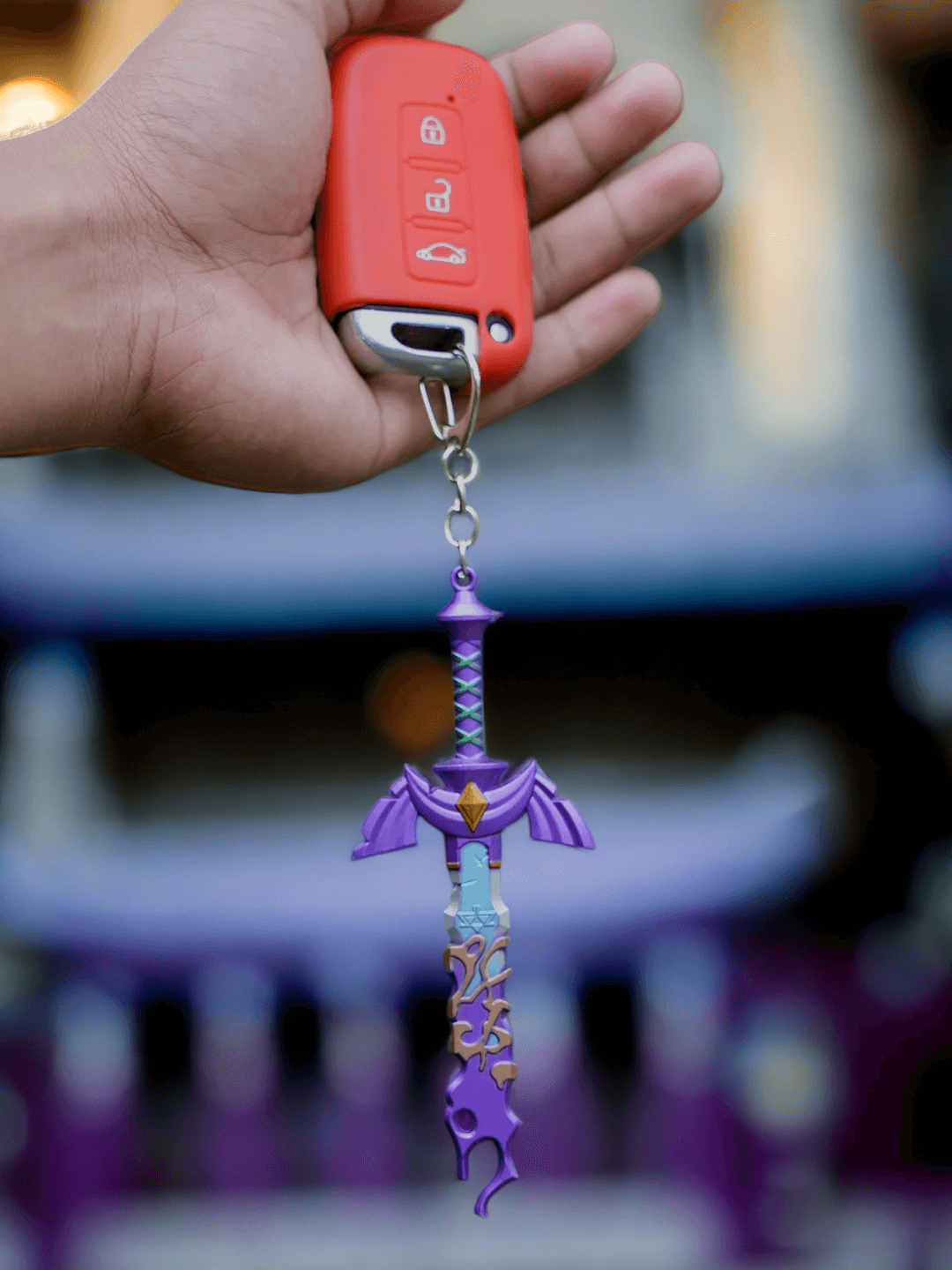 Katana Keychains Mini Katanas Collectible Swords Legend of Zelda Master Sword Decayed