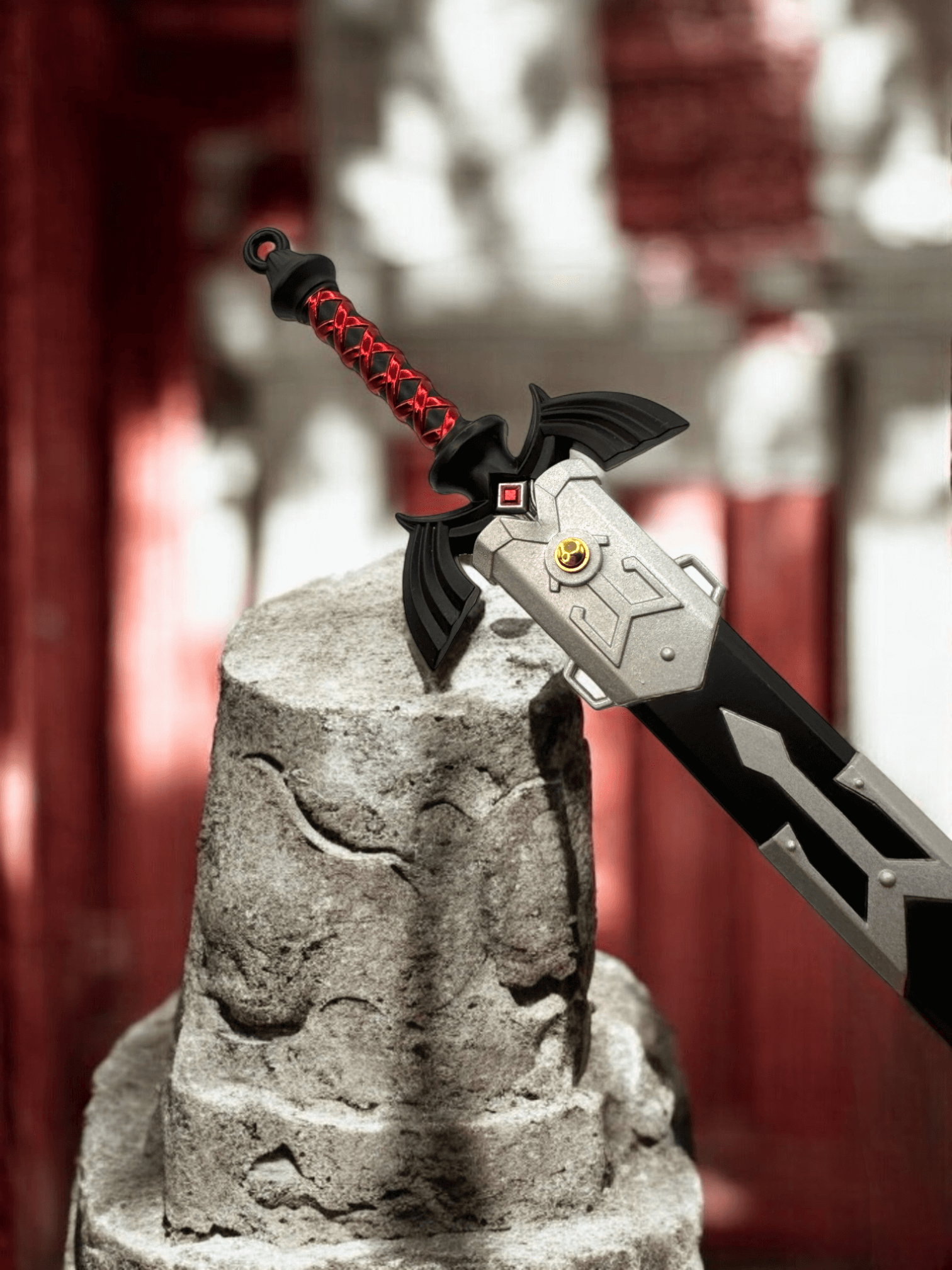 Dark Master Sword | Legend of Zelda Dark Link Mini Katana Sword Keychain