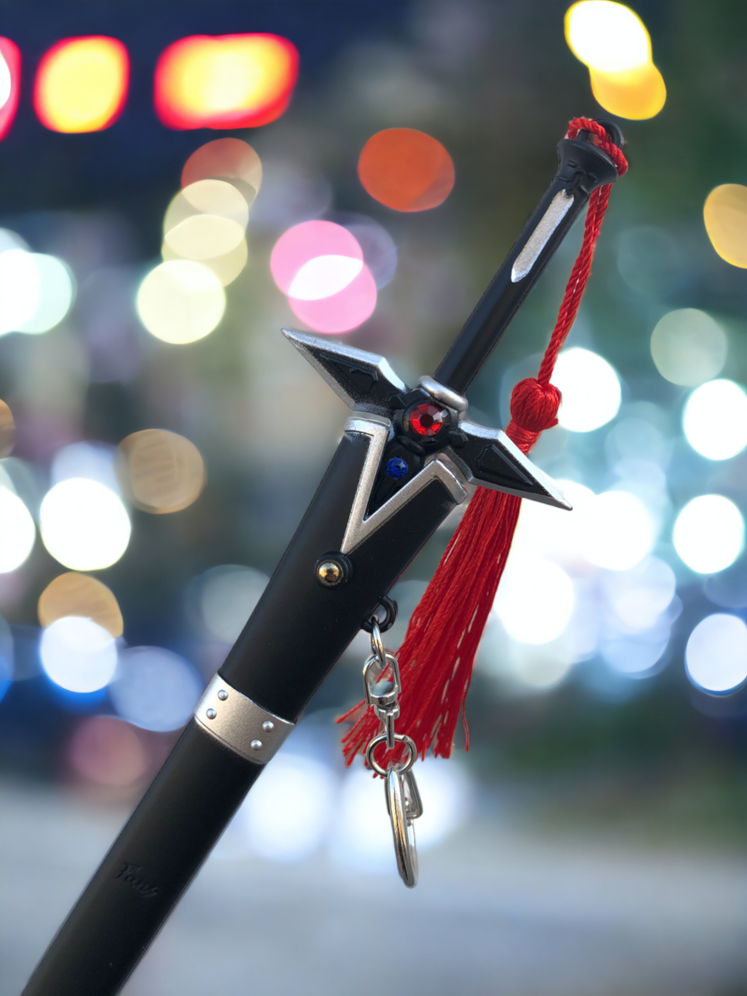 Dark Repulser Black Katana Keychain
