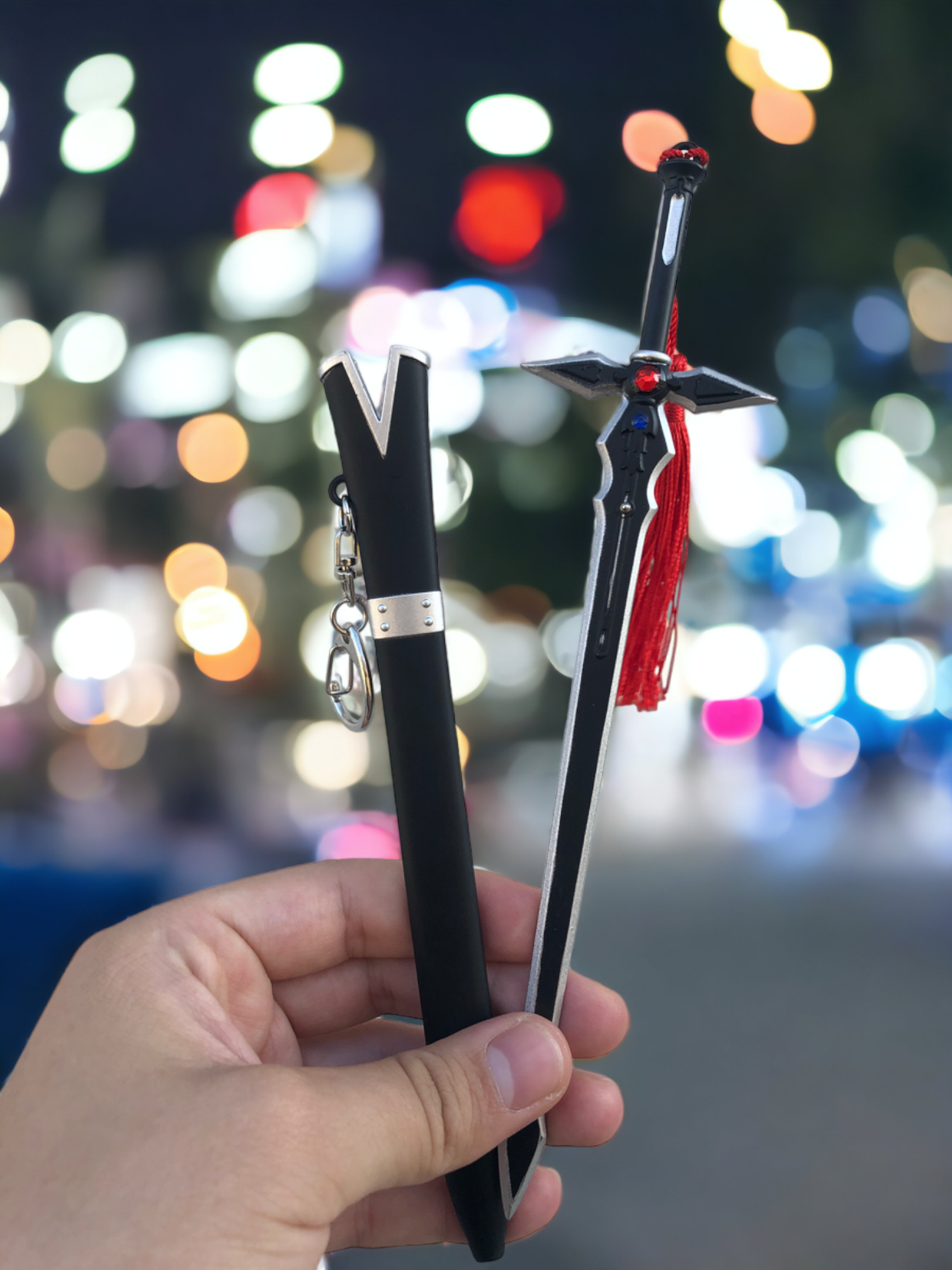 Dark Repulser Black Katana Keychain