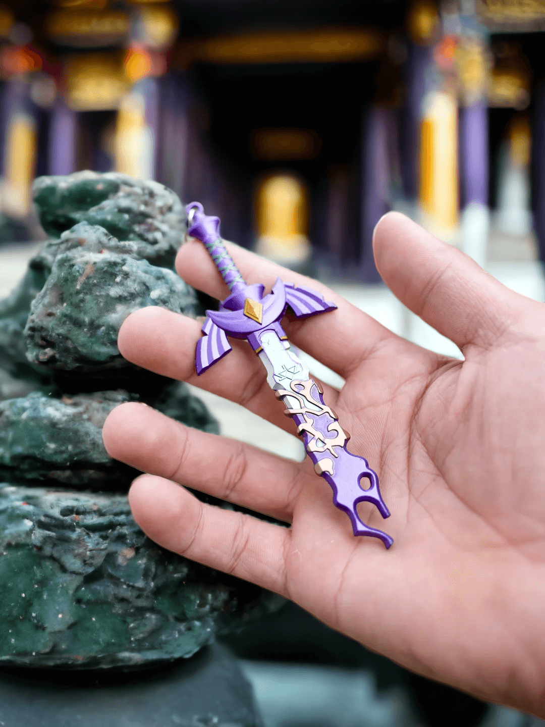 Katana Keychains Mini Katanas Collectible Swords Legend of Zelda Master Sword Decayed
