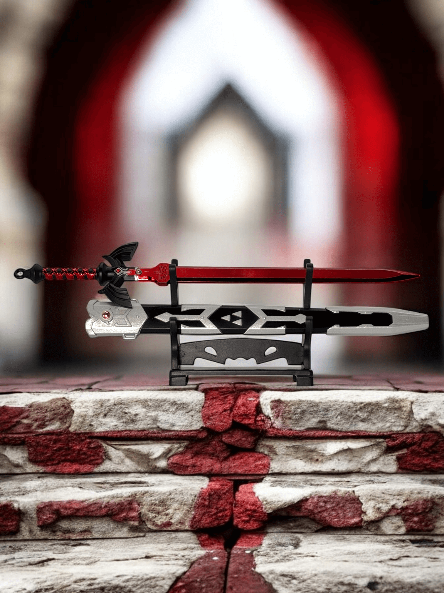 Dark Master Sword | Legend of Zelda Dark Link Mini Katana Sword Keychain