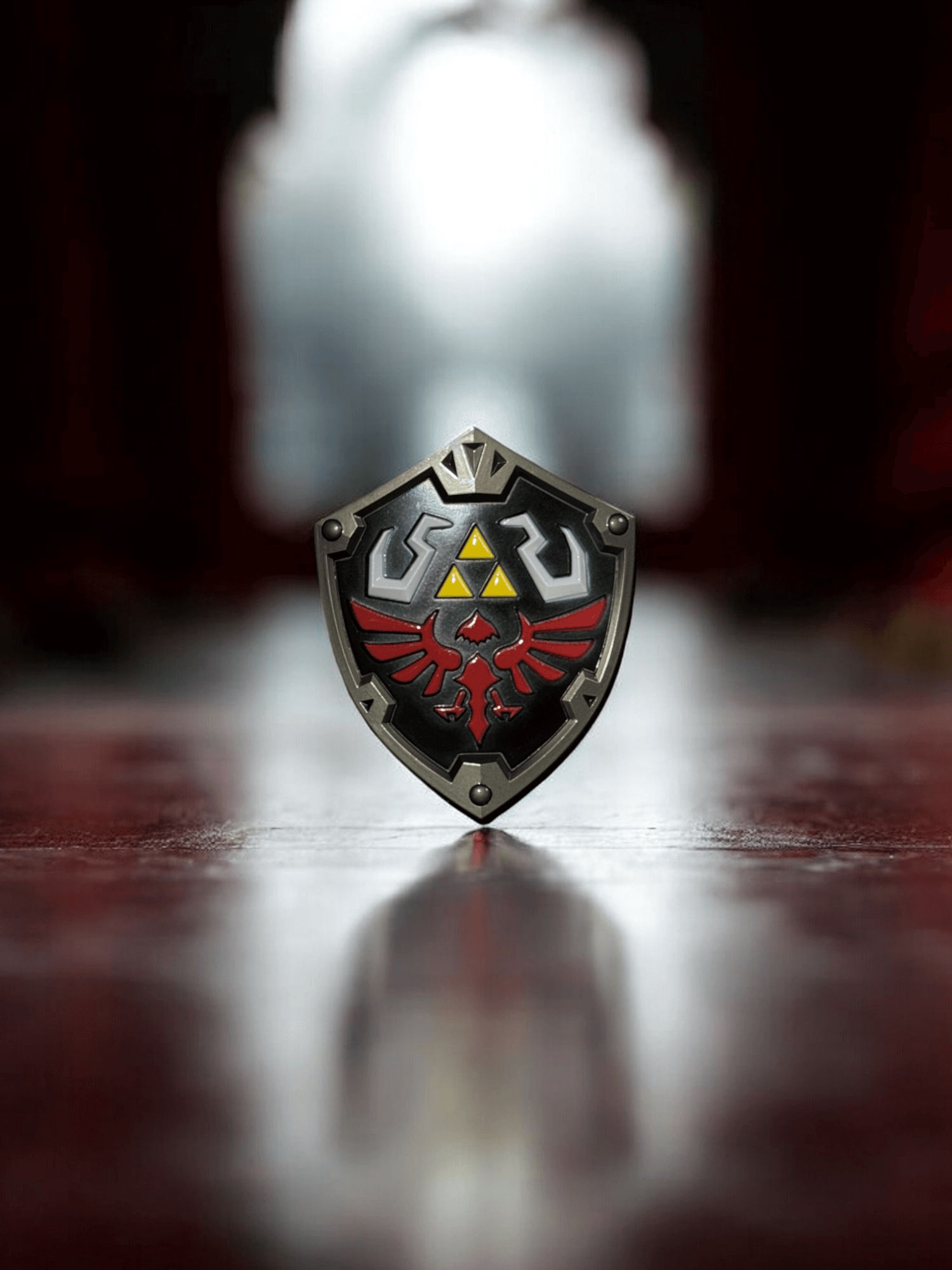 Dark Hylian Shield | Legend of Zelda Dark Link Master Sword Mini Katana Sword Keychain